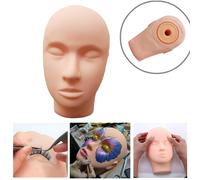 Manichino piatto per esercitazioni pratiche di extension ciglia in silicone