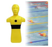 Manichino Professionale For Il Salvataggio In Acqua, Simulazione Di Salvataggio In Piscina/spiaggia/fiume, Galleggiante E Affondante, 3 Fori Di Iniezione, Drenaggio Rapido(Yellow)