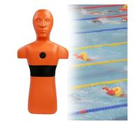 Manichino Professionale For Il Salvataggio In Acqua, Simulazione Di Salvataggio In Piscina/spiaggia/fiume, Galleggiante E Affondante, 3 Fori Di Iniezione, Drenaggio Rapido(Orange)