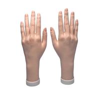 Manichino regolabile in morbida resina per allenamento, pieghevole, in acrilico, per manicure e saloni, in morbido PVC, per oggetti di scena fotografici, Misura unica, come descritto