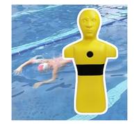 Manichino Salvavita For Allenamento In Piscina, Manichino Salvavita For Pratica In Acqua, Strumenti Di Prevenzione PE Pesanti Da 50 Kg, Con 3 Fori Di Iniezione Acqua(Yellow)