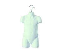Manichino Torso Da Esposizione Appeso Per Bambini BIANCO