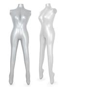 Manichino Torso Femminile Gonfiabile Portatile S | Materiale PVC , altezza 155cm, per ideale per vetrine, fiere commerciali e musei