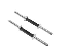 Manici filettati in gomma con manubri da 1 pollice, 45,7 cm regolabili con manubri da 1 pollice, adatto per pesi standard con diametro di 2,5 cm, per allenamenti in palestra, esercizi, sollevamento