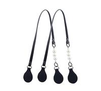Manici in Alluminio superfibra Argento, Manici in Pelle a Catena per Borsa Obag O Bag