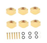Manici per Accordatore Chitarra, 6 Pezzi Oro in Metallo | Set Creativo, Uso su Chitarra e Basso Elettrico, Accessori per Musicisti