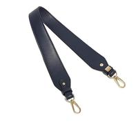 Manici Per Borse In Pelle Tracolla Per Borsa A Tracolla Lunga 60Cm Cintura Per Borsa Di Ricambio Con Fibbia In Oro Argento, Blu scuro, Fibbia d'oro