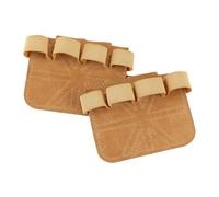 Manici per sollevamento, protezioni in pelle antiscivolo, 1 paio di impugnature da palestra senza dita, per sollevamento, sollevamento, trazioni, Rowing ai manubri Kettlebell