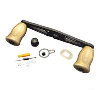 Manico a bilanciere per mulinello da pesca in fibra di carbonio diritto esteso per mulinelli da colata DAIWA e ABU con apertura del braccio oscillante 8x5mm, regolazioni affidabili della bobina (oro