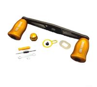 Manico a bilanciere per mulinello da pesca in fibra di carbonio diritto esteso per mulinelli da colata DAIWA e ABU con apertura del braccio oscillante 8x5mm, regolazioni affidabili della bobina (Mano