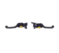 Manico a leva del freno a frizione moto regolabile 1 coppia pieghevole 7 ingranaggi compatibili con modelli 2014-2024(Black Set)