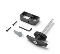 Manico a T Blocco Set Zinco Lega 1 Accessori Nero Facile da Installare