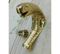 Manico a testa di cobra di design in ottone stile vintage fatto a mano per...