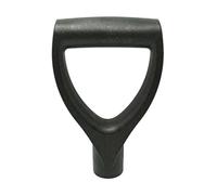 Manico a vanga Forca da giardino Manico a pala Impugnatura in plastica forma di D per strumenti di scavo e rastrello Nero.