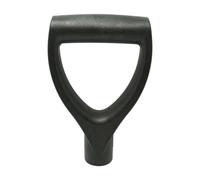 Manico a vanga Forca da giardino Manico a pala Impugnatura in plastica forma di D per strumenti di scavo e rastrello Nero.