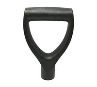 Manico a vanga per attrezzi da giardino, manico a forca in plastica forma di D, impugnatura ergonomica sostitutiva per forca da scavo, rastrello e vanga, nero