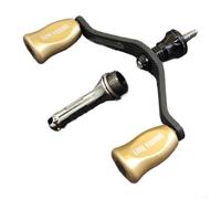 Manico bilanciere in fibra di carbonio con bilanciere per bobine, compatibile con NASCIAERO, Sephia, STELLA e altri modelli come PER TWINPOWER, PER CARDIF, PER STRADIC (oro pallido)