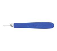 Manico bisturi 130 mm Nichel, Plastica Blu