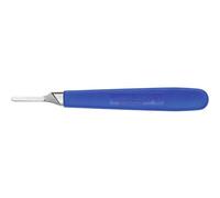 Manico bisturi 140 mm Nichel, Plastica Blu
