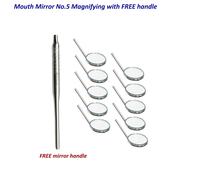 Manico Del Specchio Dentale Con 10 Specchi Allargati No 5 Strumenti Dentali CE