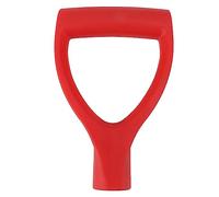Manico della pala in plastica durevole D Impugnatura Design ergonomico per la massima resistenza della presa ed efficienza negli strumenti di scavo di rimozione della neve del (Nero) (Rosso)