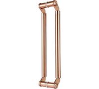 Manico della porta del fienile scorrevole, impugnatura for porta di accesso a forma rotonda in acciaio inossidabile commerciale for negozio di ufficio, 24 pollici/31,5 pollici(Rose Gold,80cm/31.5in)