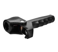 Manico di Ricambio 22 MM Pomello Ergonomico, per Plastica Bastone | Supporto Stabile per Mobilità, Rimovibile e Facile da Pulire, Adatto a Bastone da 22mm, Nero