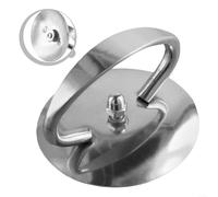 Manico di ricambio in acciaio inossidabile per coperchi con manopola per una presa sicura e una lunga durata in cucina domestica e per la ristorazione (acciaio inossidabile)