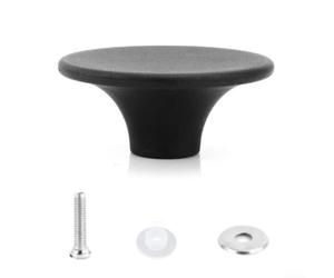Manico di ricambio in bachelite per coperchio della pentola Dutch Oven, resistente al calore con design ergonomico e lavabile in lavastoviglie, con viti di fissaggio, nero, 54 x 22 x 18 mm