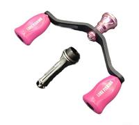 Manico di ricambio in fibra di carbonio e barra di bilanciamento 29 g per mulinello, compatibile con i modelli EXLSTLT, FUEGO, EXCELER, CALDIA, PROREX, TAULA, LUVLAS (rosa brillante)