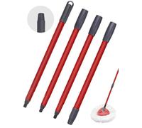 1 manico di ricambio per mocio rotante compatibile con Vileda Spin Turbo/Turbo Smart/EasyWring, bastone per mocio regolabile a quattro sezioni solo per la pulizia dei pavimenti