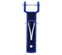 Manico di ricambio per testa aspirante per piscina, con clip a V e perno di bloccaggio, in plastica robusta per adattatore per aste telescopiche standard e per aspiratori a foglia, blu, 5,7