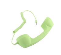 Manico di telefono vintage con USB-C verde e auricolare da 3,5 mm con schermo di protezione contro le radiazioni