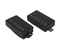 manico doppio in Alnico 5 Humbucker per chitarra stile LP, nero