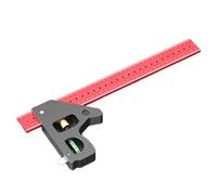 Manico ergonomico in lega di alluminio leggero, strumento di misurazione ad angolo multiplo, per costruzioni di carpenteria e progetti fai da te, calibri angolari in alluminio leggero