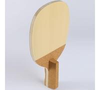 Manico ergonomico in sughero su lama da ping pong in legno di cipresso per un gioco confortevole