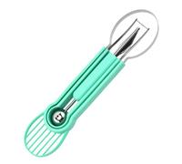 Manico ergonomico Meloni Baller Tool Anguria Cutter Antiruggine in Acciaio Inox Duals Testa Utensili per la preparazione della frutta Strumento di preparazione della frutta con Cores Remover