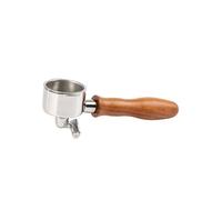 Manico For Caffè Con Fondo A Doppia Orecchio Da 51 Mm, Compatibile Con DeLonghi EC221/ECO311/EC156B, Con Cestello Filtro(D red wood)