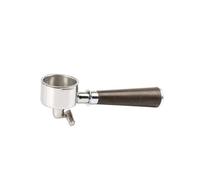 Manico For Caffè Con Fondo A Doppia Orecchio Da 51 Mm, Compatibile Con DeLonghi EC221/ECO311/EC156B, Con Cestello Filtro(A black wood)
