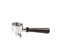 Manico For Caffè Con Fondo A Doppia Orecchio Da 51 Mm, Compatibile Con DeLonghi EC221/ECO311/EC156B, Con Cestello Filtro(F black wood)