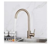 Manico in Acciaio Inossidabile della Cucina Sve per Bacino a Foro Singolo Detetto Montato Caldo e Freddo Mixer Acqua Tap, Tappo di Cucina