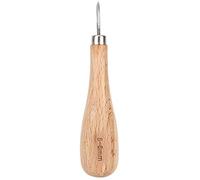 Manico in faggio a punta in pelle con foro in acciaio a cono a rombo con punta diamantata per progetti di artigianato in pelle e lavorazione professionale in pelle (5-6 mm)