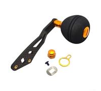 Manico in fibra di carbonio a braccio singolo con manopole EVA per DAIWA e bobine di fusione, include set completo di hardware di montaggio piastra di bloccaggio, dado, vite e guarnizione, 1 set (tipo