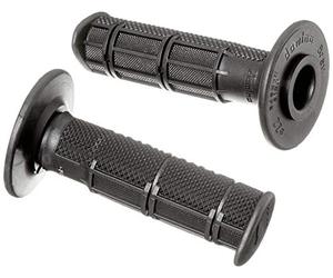 Manico in gomma coppia Domino Cross/Enduro nero