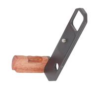 Manico in legno a mezza gabbia per treppiedi Arca, montaggio rapido per 2 fotocamere DSLR, manico in legno