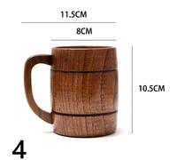 Manico IN Legno Birra Tè Caffè Tazza Acqua Resistente Al Calore Casa Ufficio