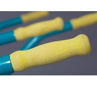 Manico in legno per carriola 85-90l giallo, per le dimensioni 85-90l