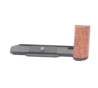 Manico in legno per fotocamera in legno impugnatura per FM2 con piastra di base in alluminio anodizzato e supporto per treppiede compatibilità batteria accesso fotocamera Grip