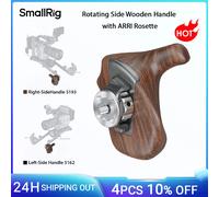 Manico in legno rotante lato destro/sinistro SmallRig con rosetta ARRI, impugnatura per gabbie per fotocamere e bracci di estensione per impianto di spalla