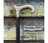 Manico in ottone argento manico in legno stile vintage bastone da passeggio...